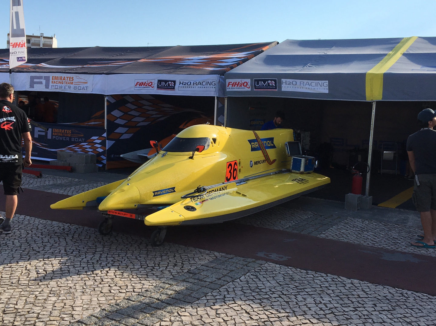 Formel 1 Motorboot in Portimao Portugal