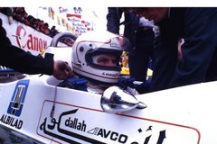 Formel 1.WM von 1980 Alan Jones Australien im Williams Ford .Beim GP v.Belgien 1979