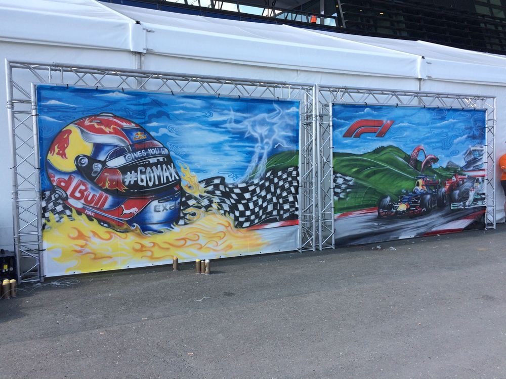 Formel1 - Red Bull Ring Spielberg Graffiti-Street-Art Foto ...