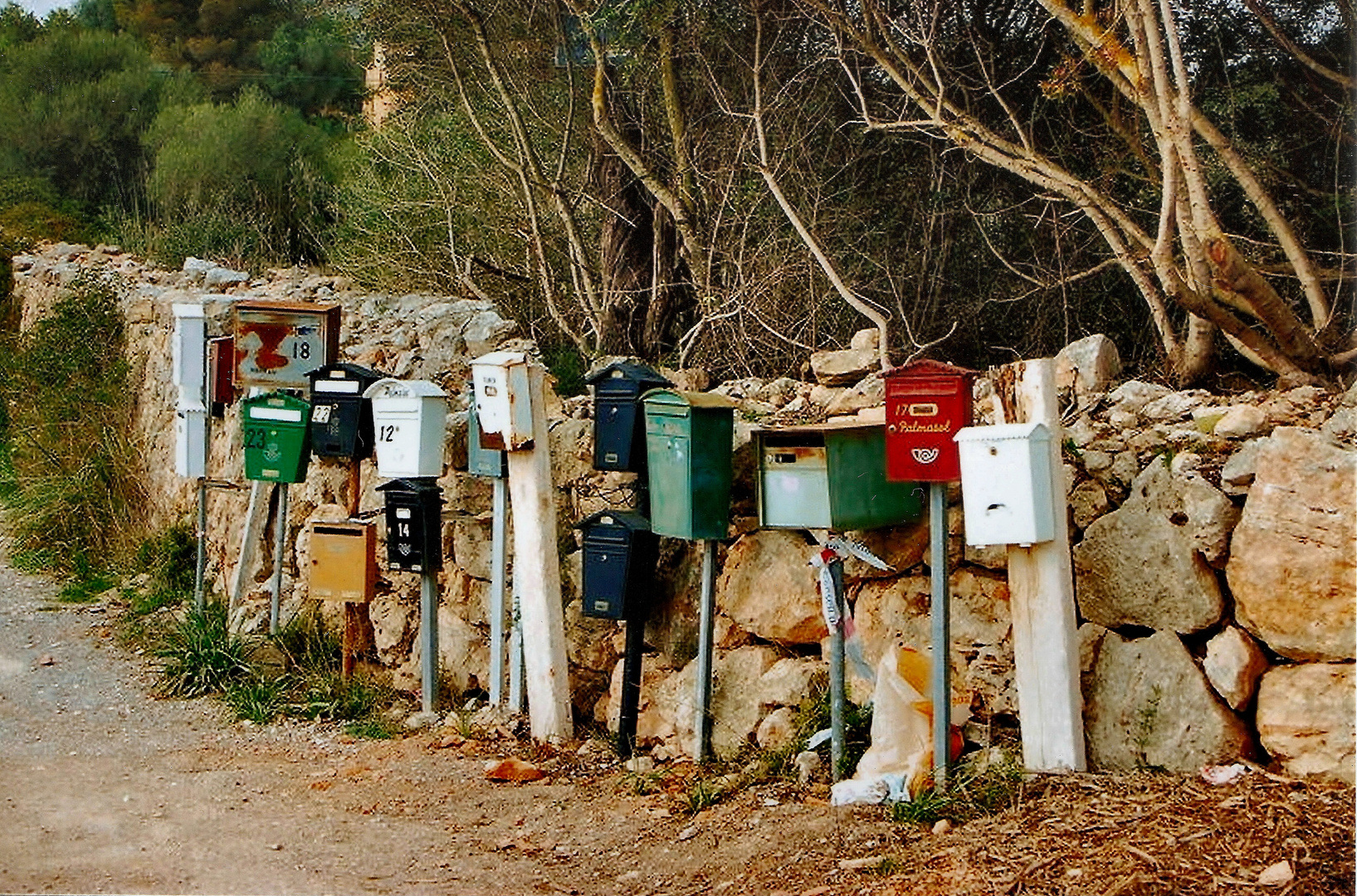 Formenterras briefkästen