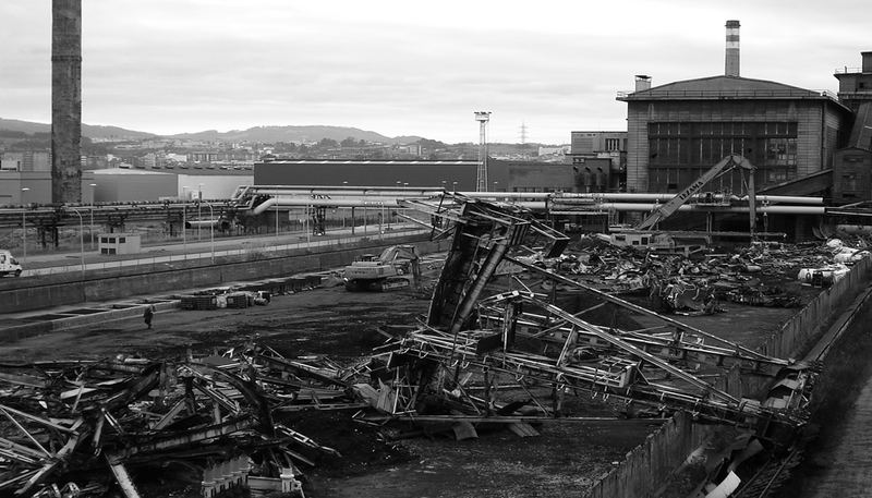 Former Arcelor power station in Avilés, Northern Spain.