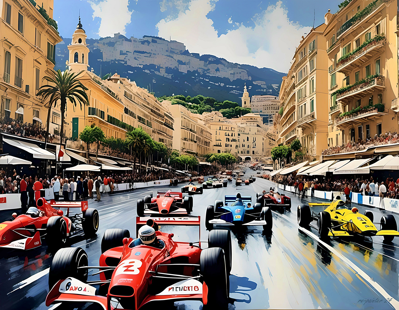 Formule 1 à Monaco der F 1 Rennzirkus