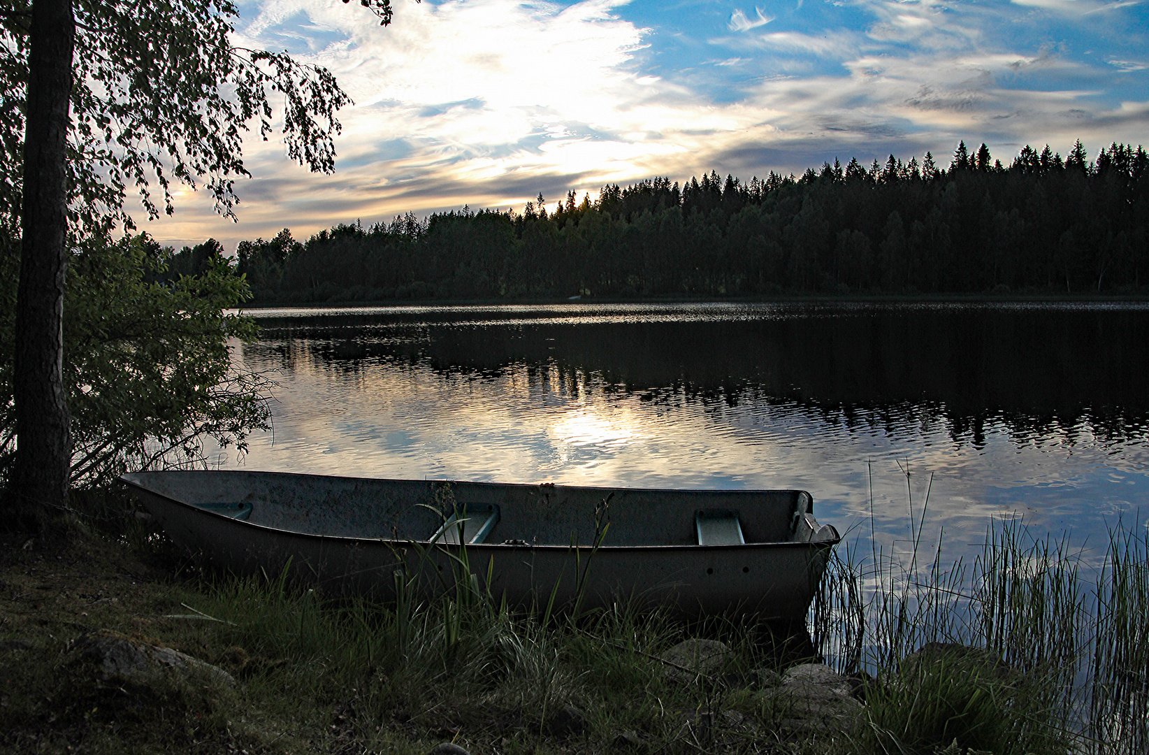 Fornebodasjön am Abend