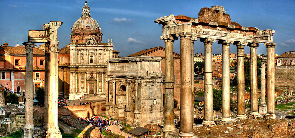 Foro Romano in der Abendsonne von Jan Bu