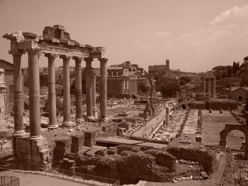 Foro Romano in Sepia