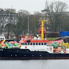 Forschungsschiff JADE im Hafen von Wilhelmshaven