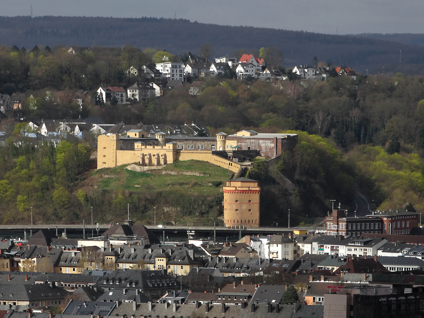 Fort Konstantin am Fuße der Karthause von Koblenz