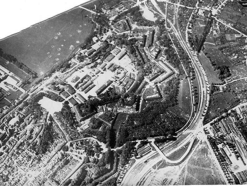 Fort von Verdun Fotografie aus dem Fesselballon Juni 1916