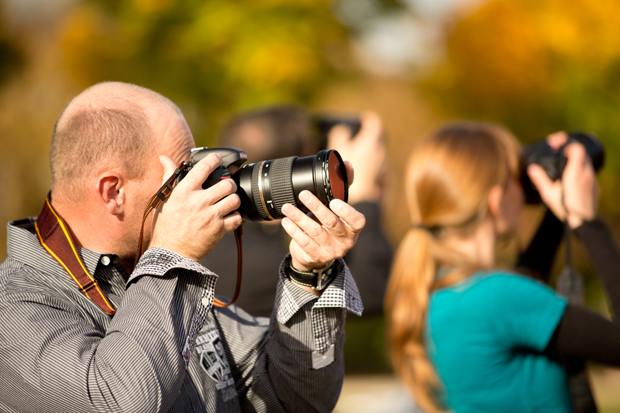 Fortgeschrittenen Fotokurs Teilnehmer