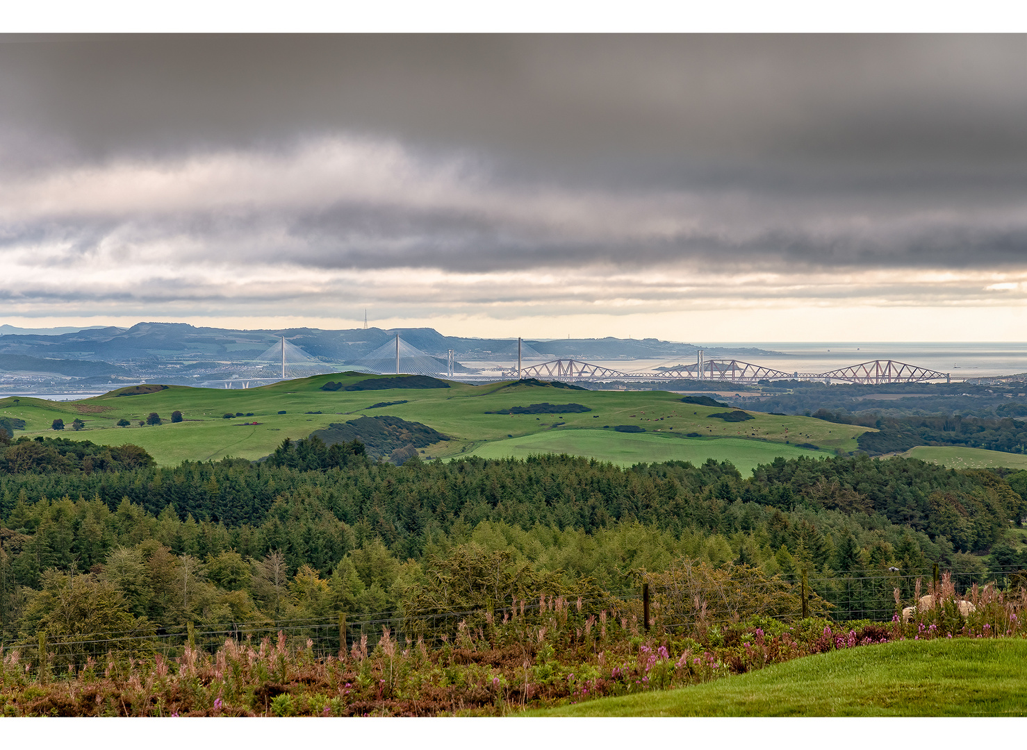 Forth Bridges from Cairnpapple Hill