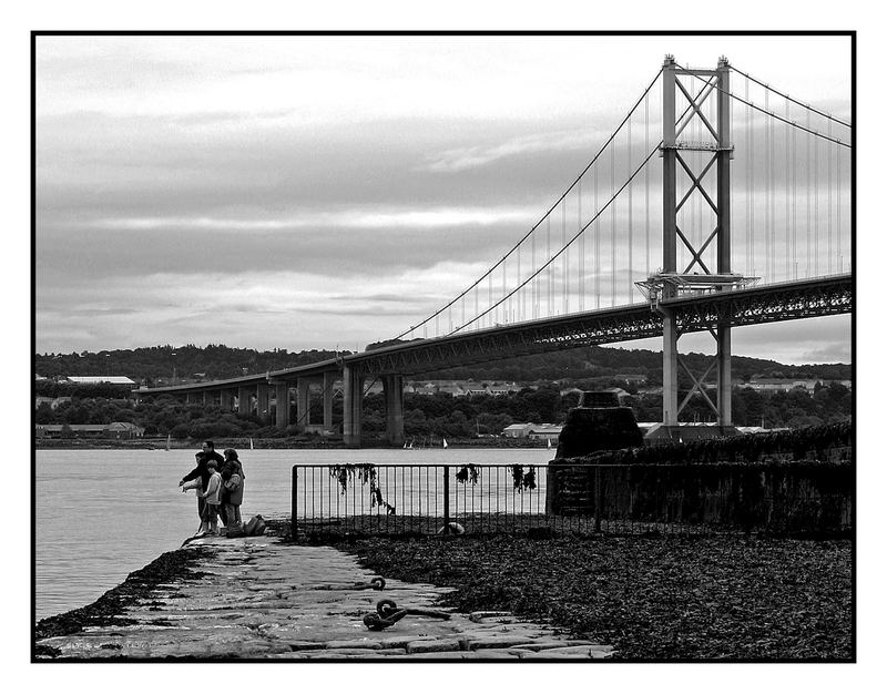 Forth road bridge Scotland