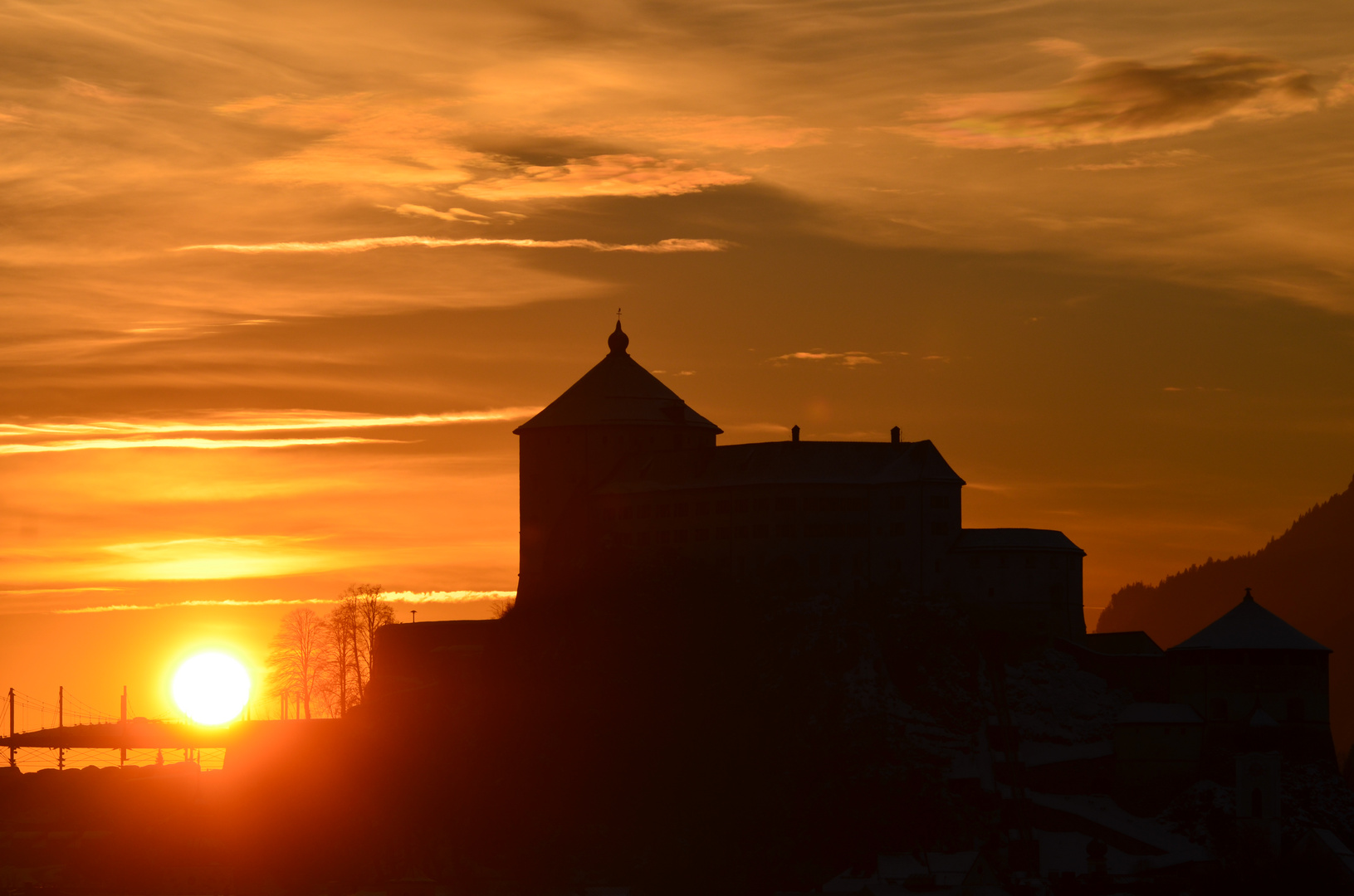 Fortress in Sunset