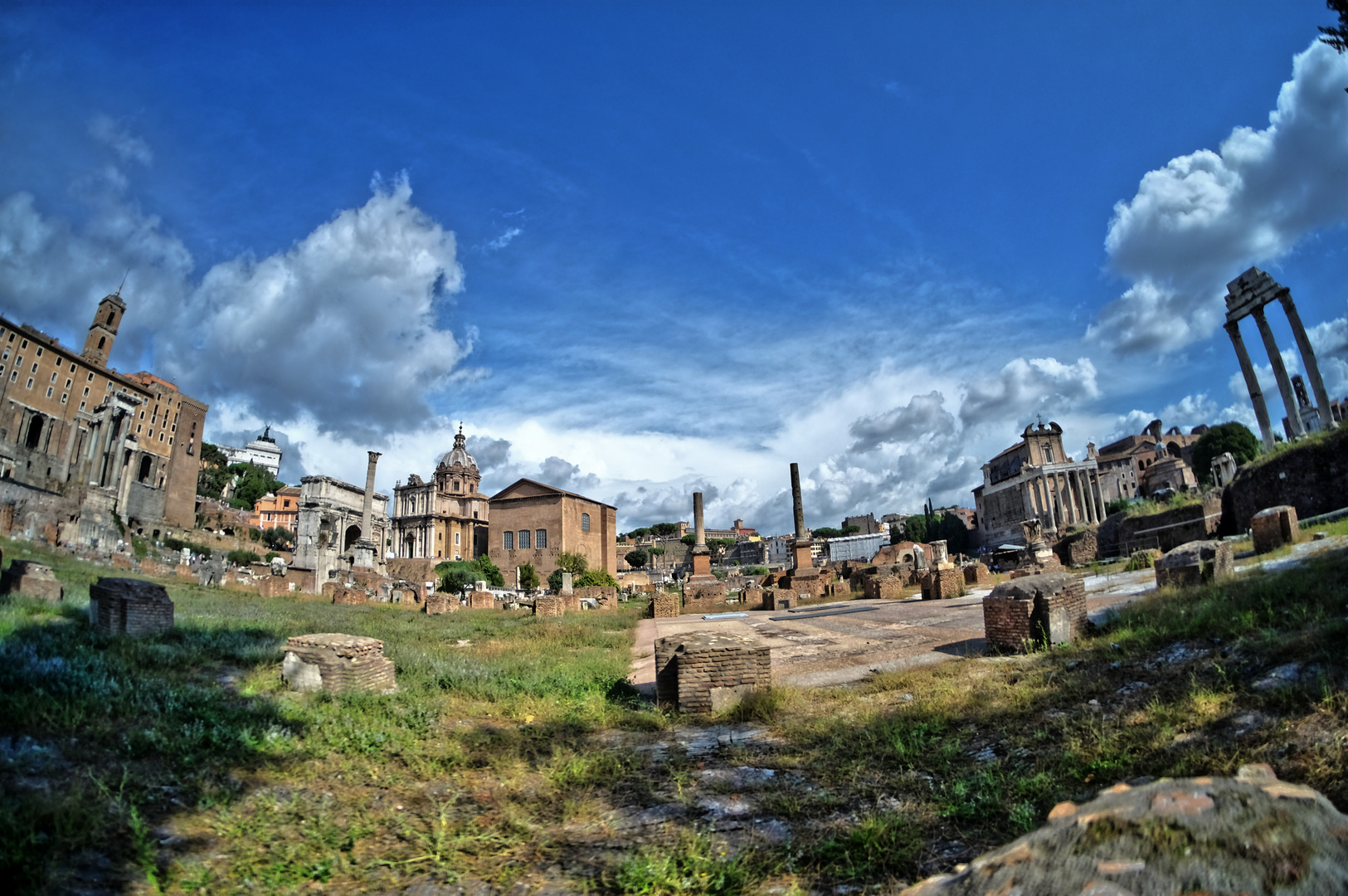 Forum Romana im 180 Grad Blick