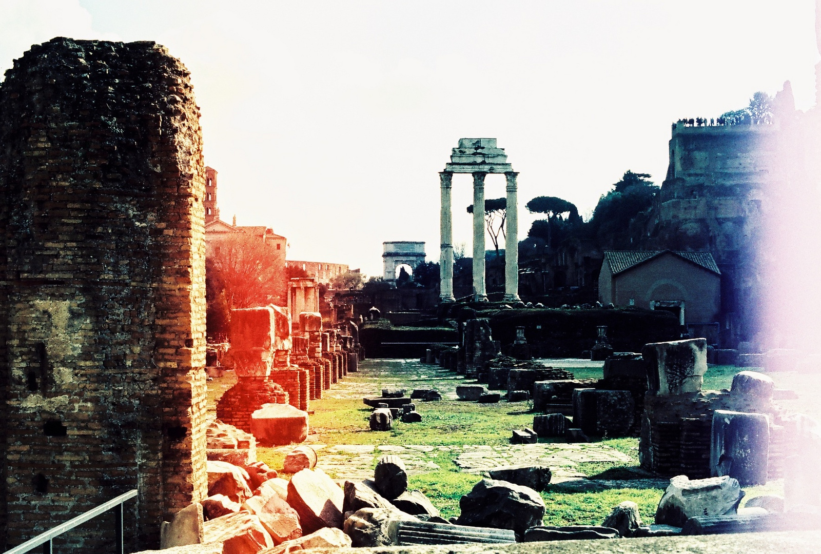 Forum Romanum - auch hier zu viel Licht