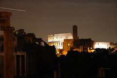 Forum Romanum bei Nacht