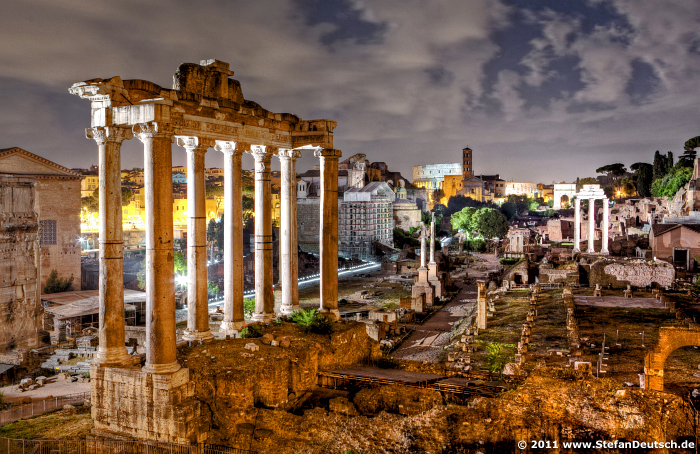 forum romanum Foto & Bild | architektur, architektur bei nacht, color