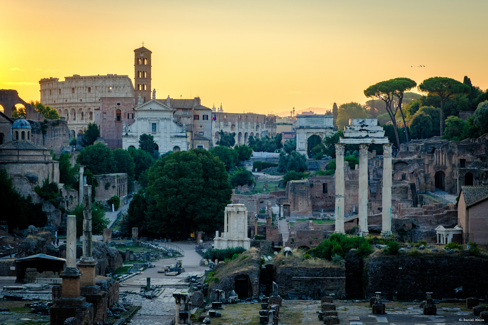 Forum Romanum im Sonnenaufgang