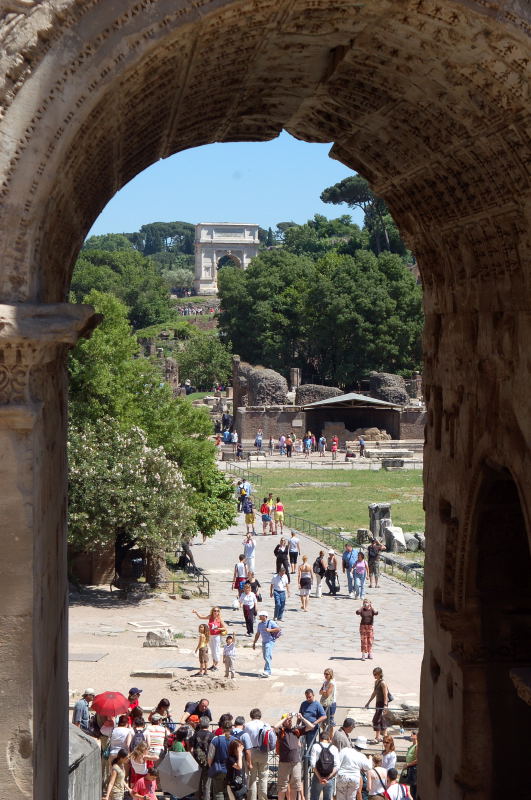 Forum Romanum mit Tunnelblick