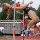 Fosbury-Flop in Seitenansicht.