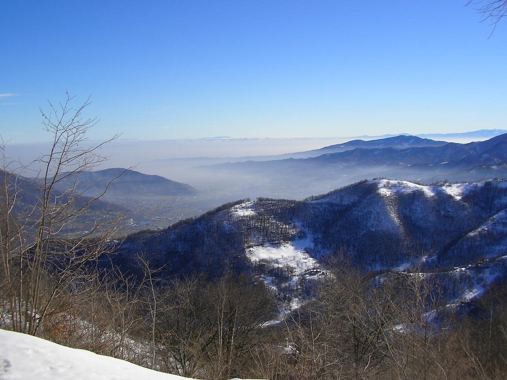 Foschia in montagna