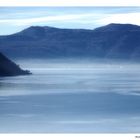 Foschia verso Intra, lago Maggiore