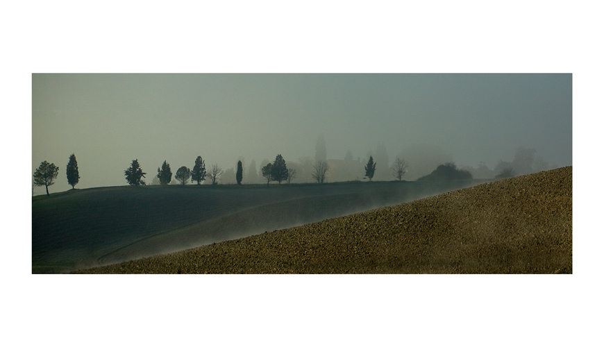 foschia vicino a siena