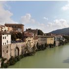 Fossombrone and the river Metauro