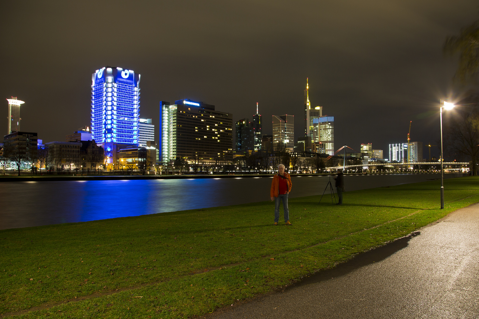 Foto Abend in Frankfurt