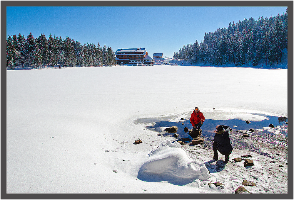 Foto am Mummelsee, Mummelsee im März