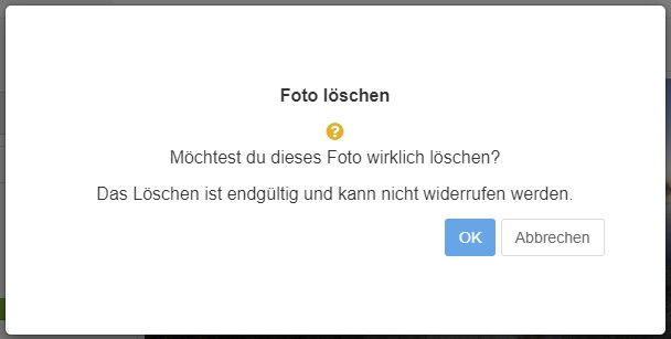 Foto löschen