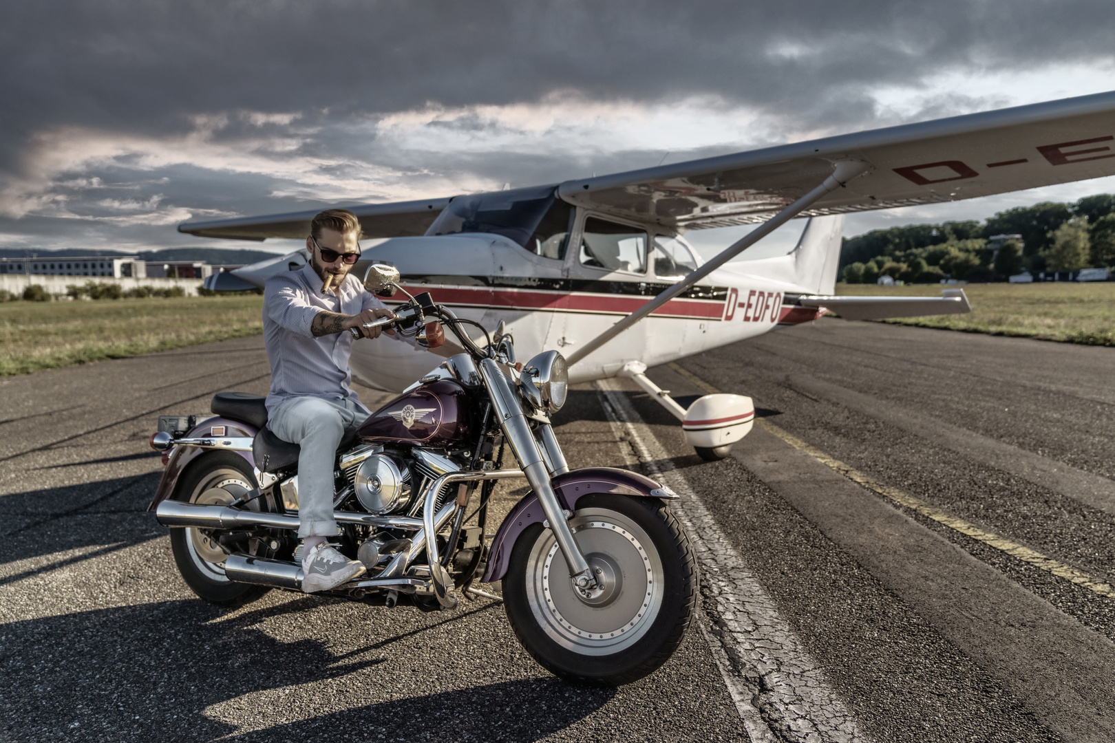 Foto Shooting am Flugplatz Offenburg 