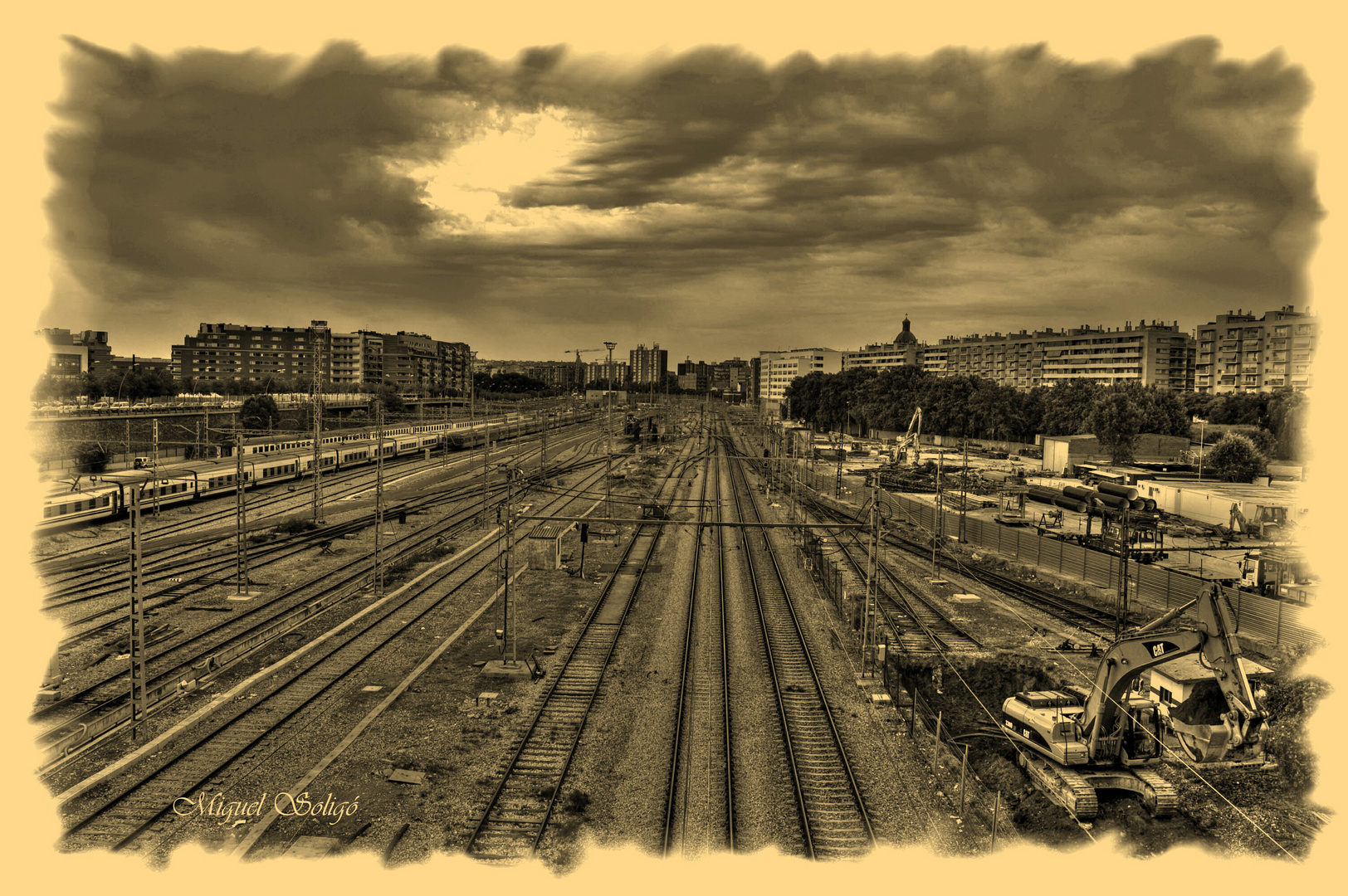 Foto tomada desde el pont del palomar (Barcelona)