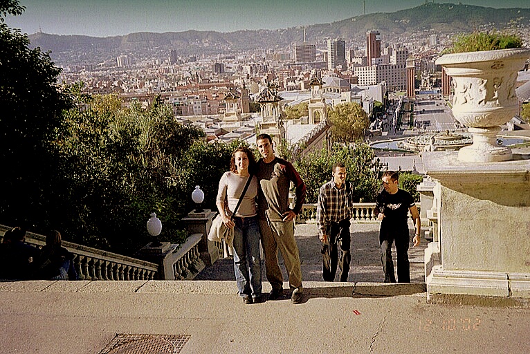 -Foto vom 12.Oktober 2002 mit Blick auf Barcelona-