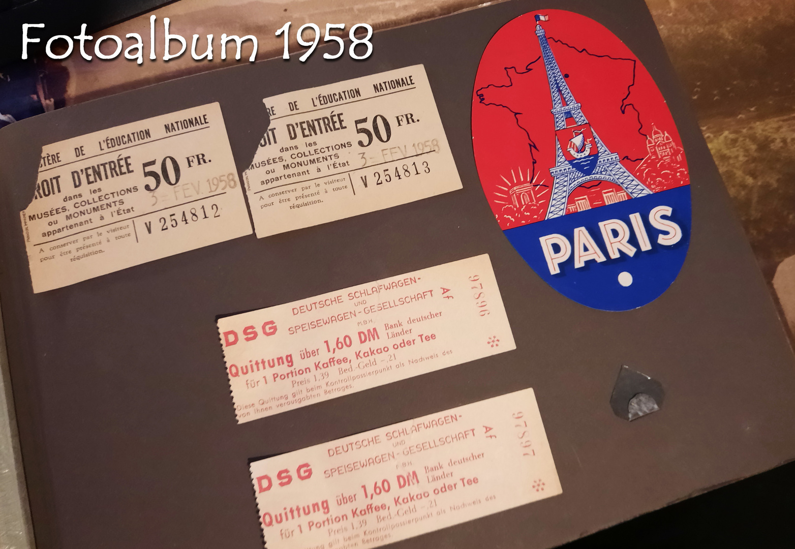 Fotoalbum Paris 1958