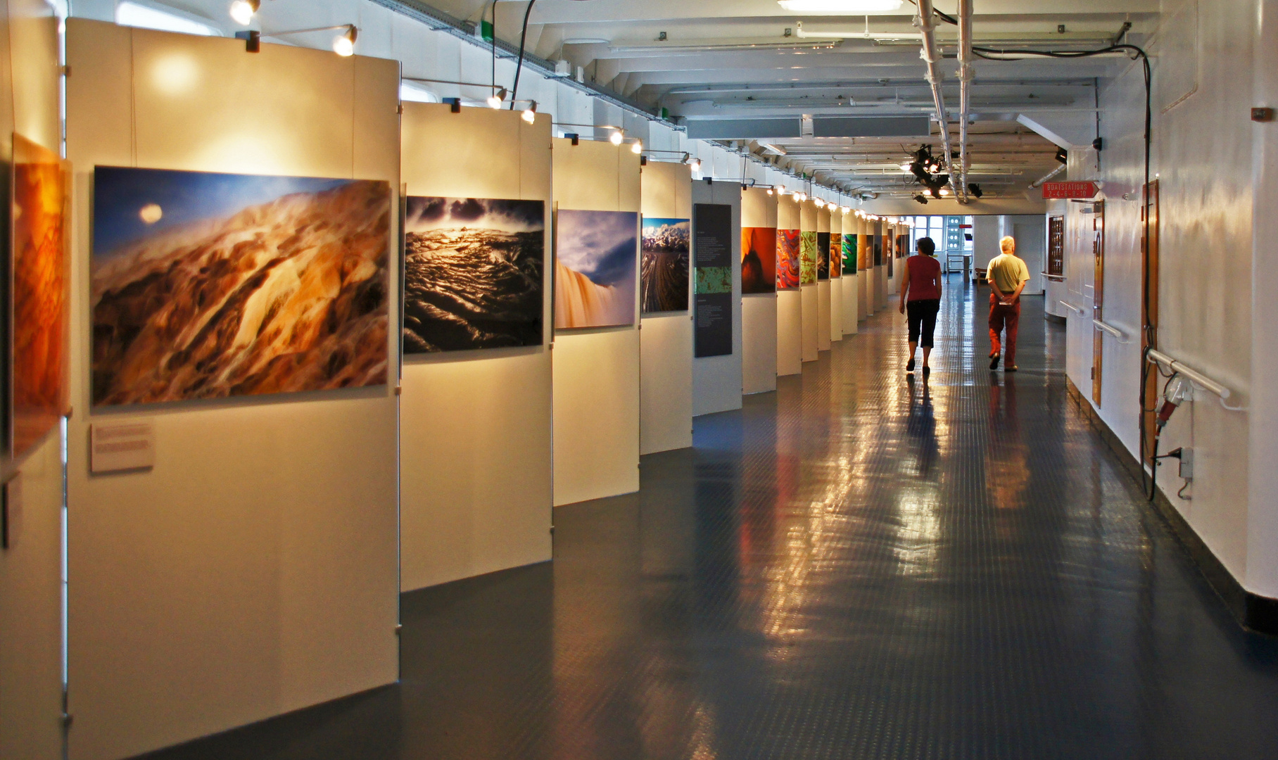 Fotoausstellung an Bord ss. Rotterdam