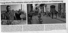 Fotoausstellung, Eröffnung am 26.04.2012, Zeitungsartikel