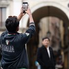 Fotobeweis: Papa ist auf dem Markusplatz bei Aqua alta