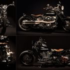 Fotocollage Harley Davidson Bobber