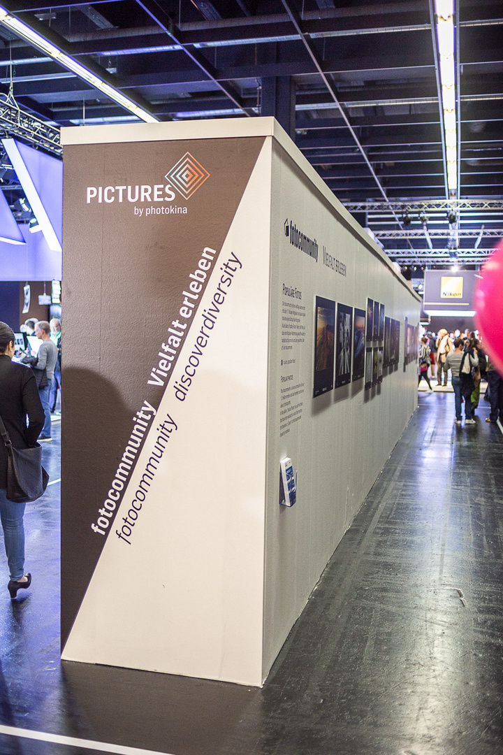 fotocommunity-Ausstellung in Halle 2.2 auf der photokina 2018