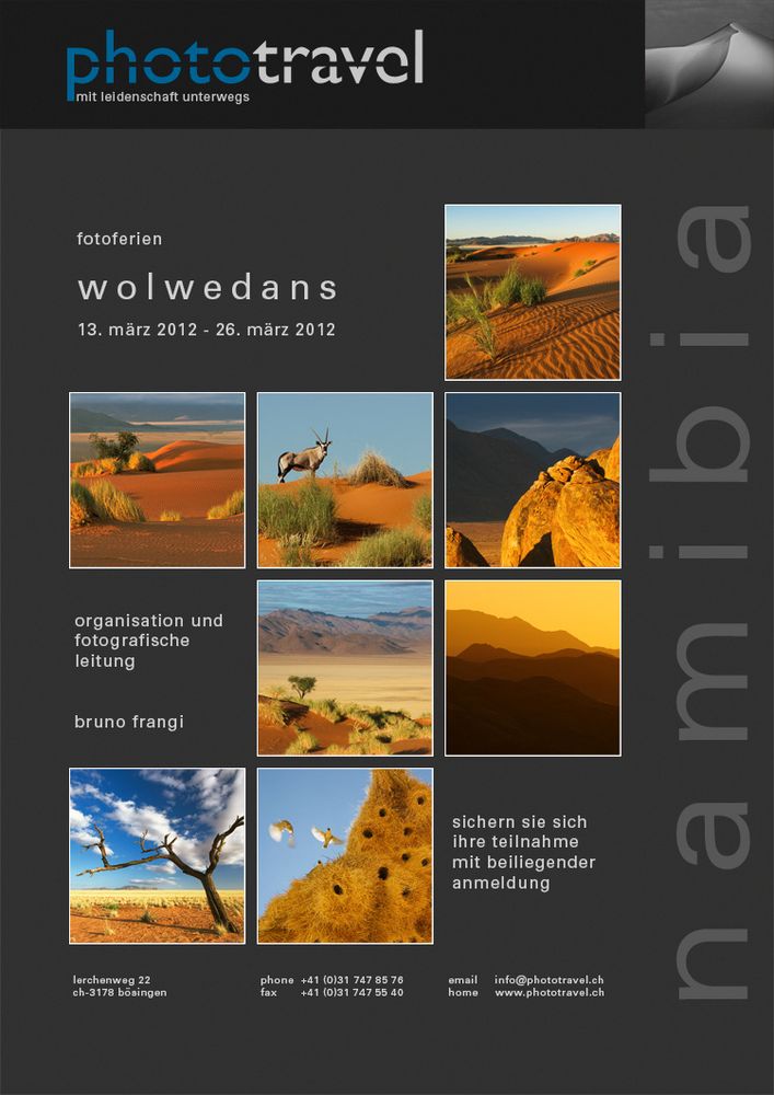 Fotoferien Namibia Wolwedans 2012