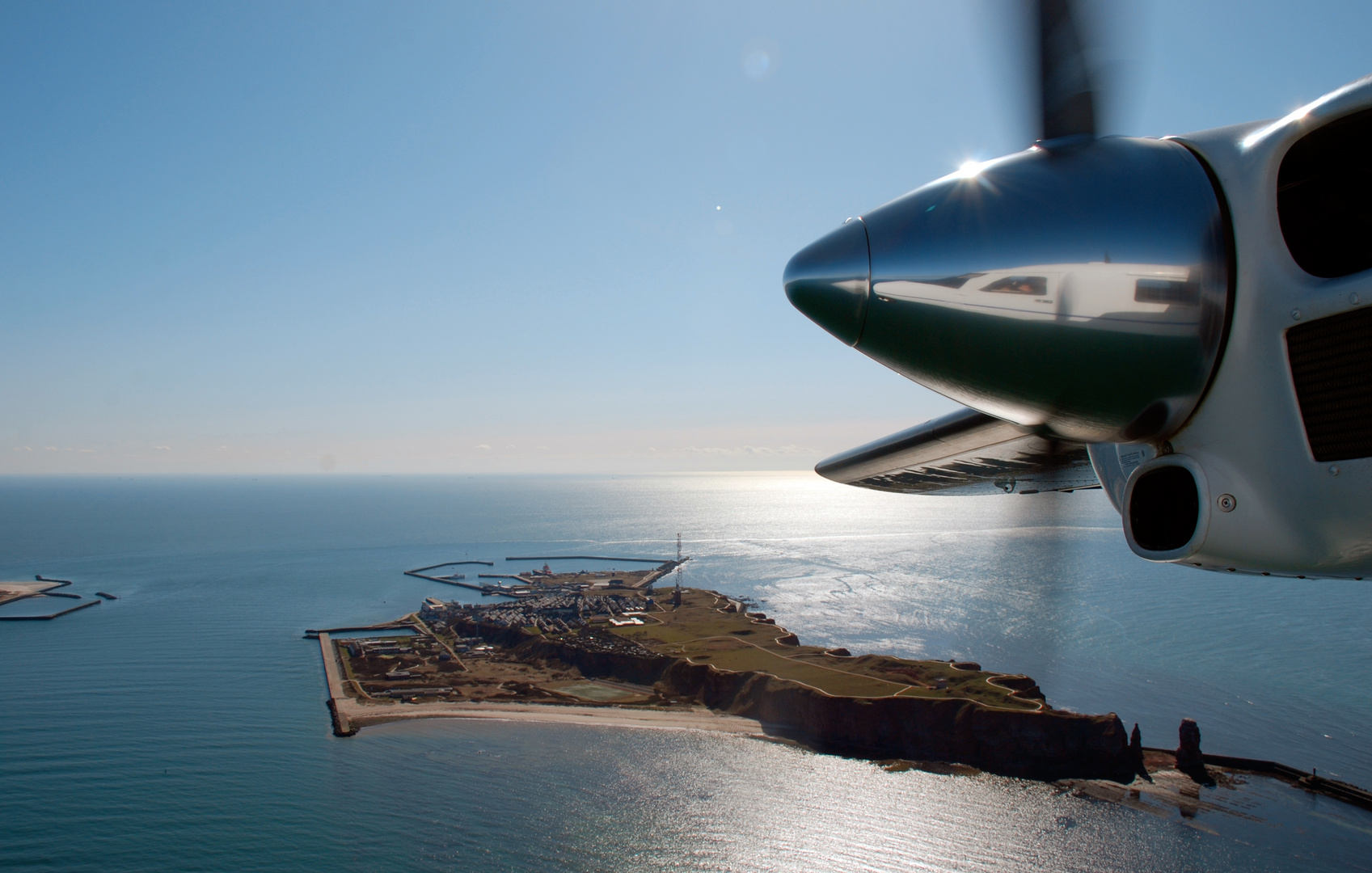 Fotoflug über Helgoland