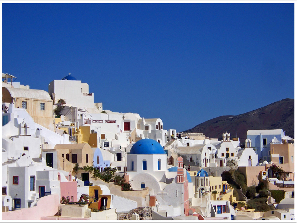 Fotogenes Oia auf Santorin