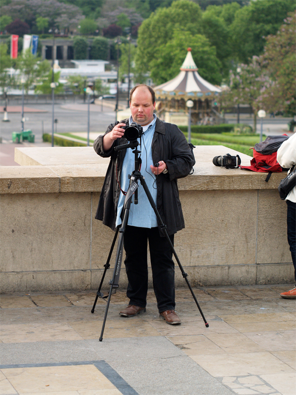 Fotograf bei der Arbeit