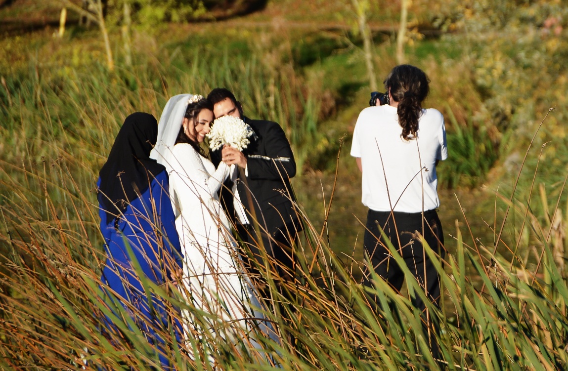 Fotograf bei der Arbeit