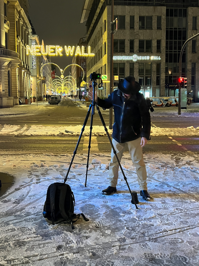 Fotograf bei der Arbeit