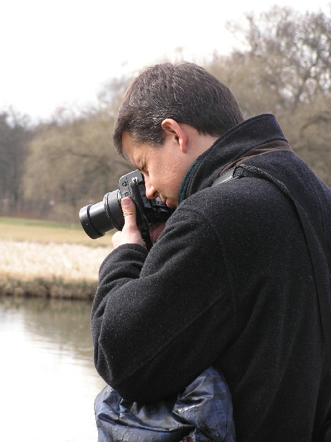 Fotograf bei der Arbeit