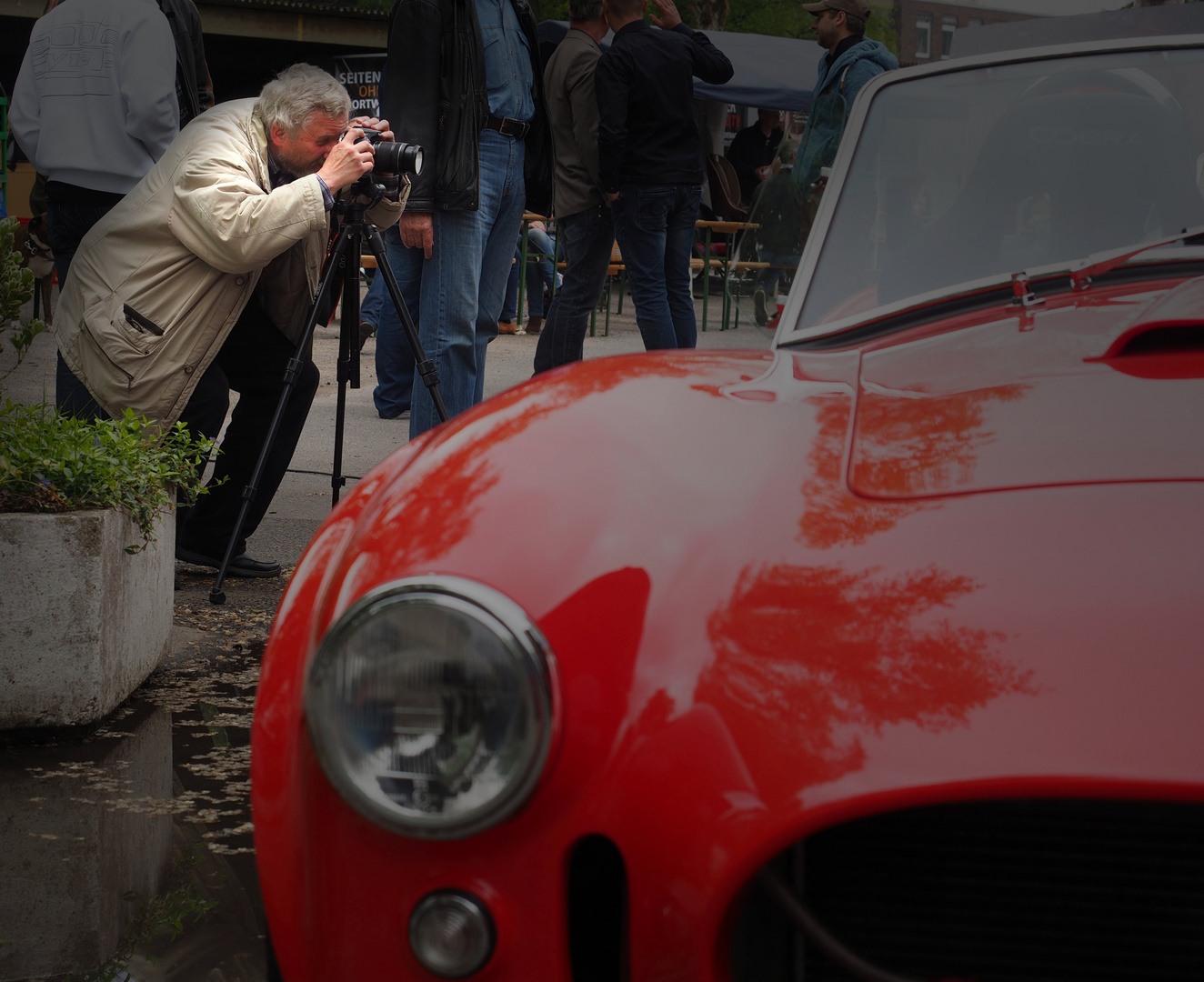 Fotograf bei der Arbeit...