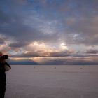 Fotograf bei der Arbeit im Salar de Uyuni - Bolivien