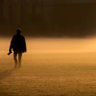 Fotograf im Morgenlicht