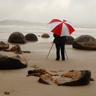 Fotograf im Regen